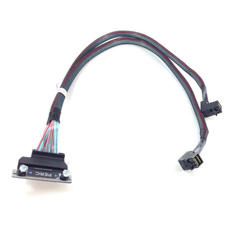 Dell Perc Internal Dual Mini SAS SFF-8643 Cable for PowerEdge Server R730 8SFF Backplane Dell 0F037K Cavo